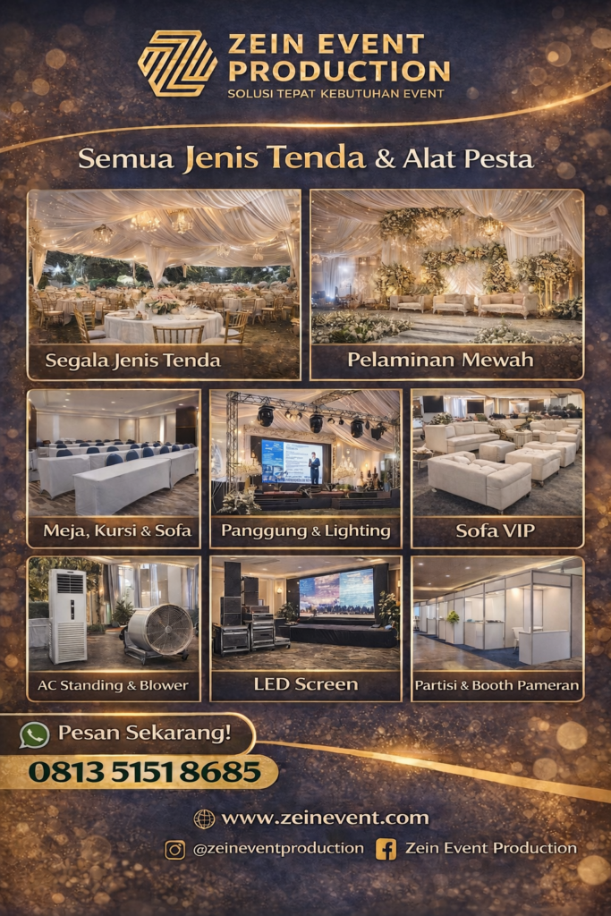 sewa tenda zein event production