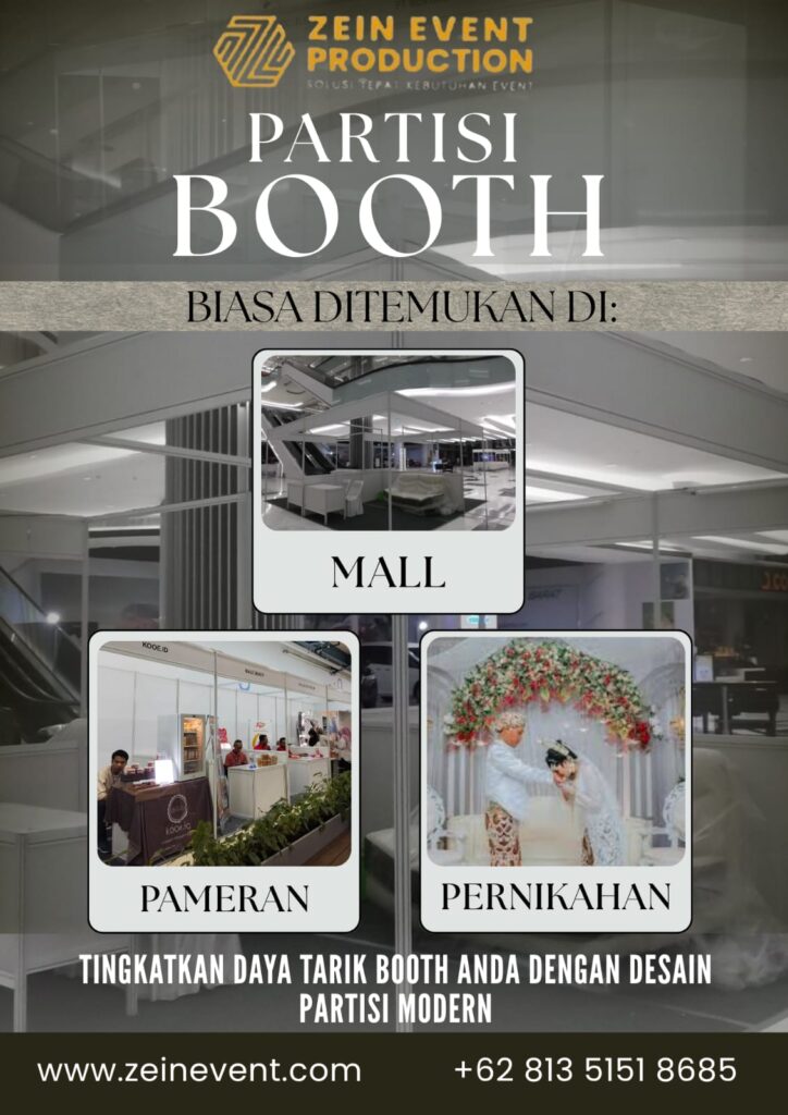 partisi booth zein event