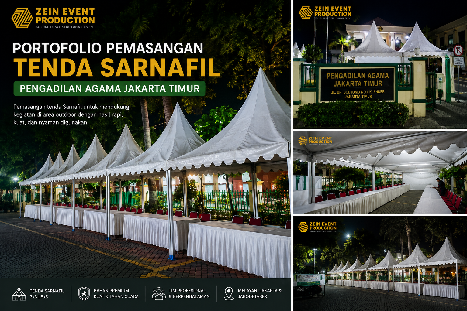TENDA SARNAFIL JAKARTA TIMUR ZEIN EVENT