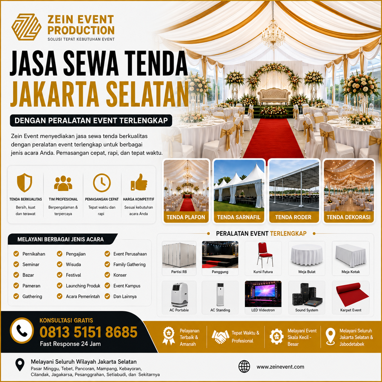 Jasa Sewa Tenda Jakarta Selatan