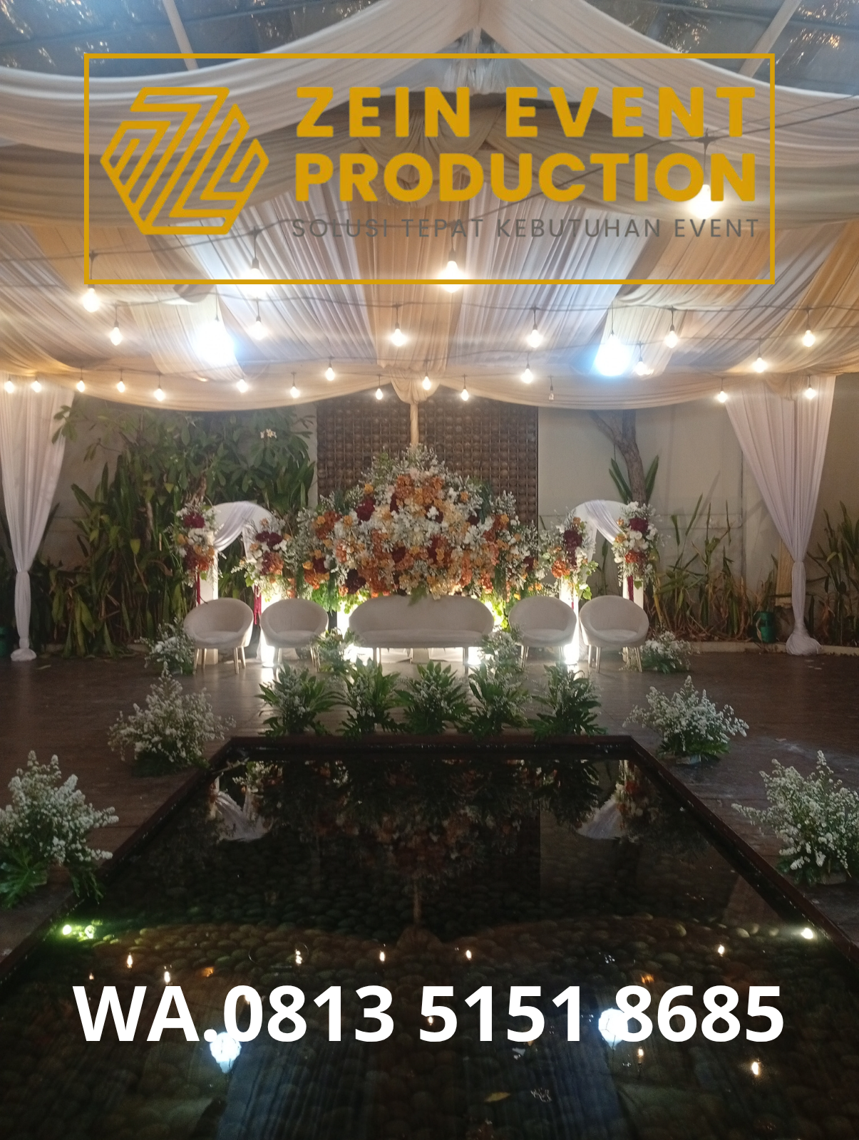Tenda Pelaminan dan Tenda Transparan untuk Wedding di Gedung Aleesha Jagakarsa