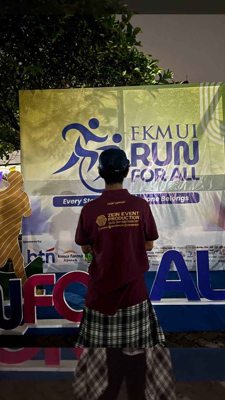Zein Event Production support tenda bazar Run for All FKM UI